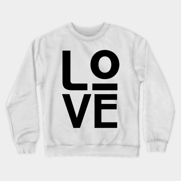 Love Awesome Typography Crewneck Sweatshirt by radeckari25